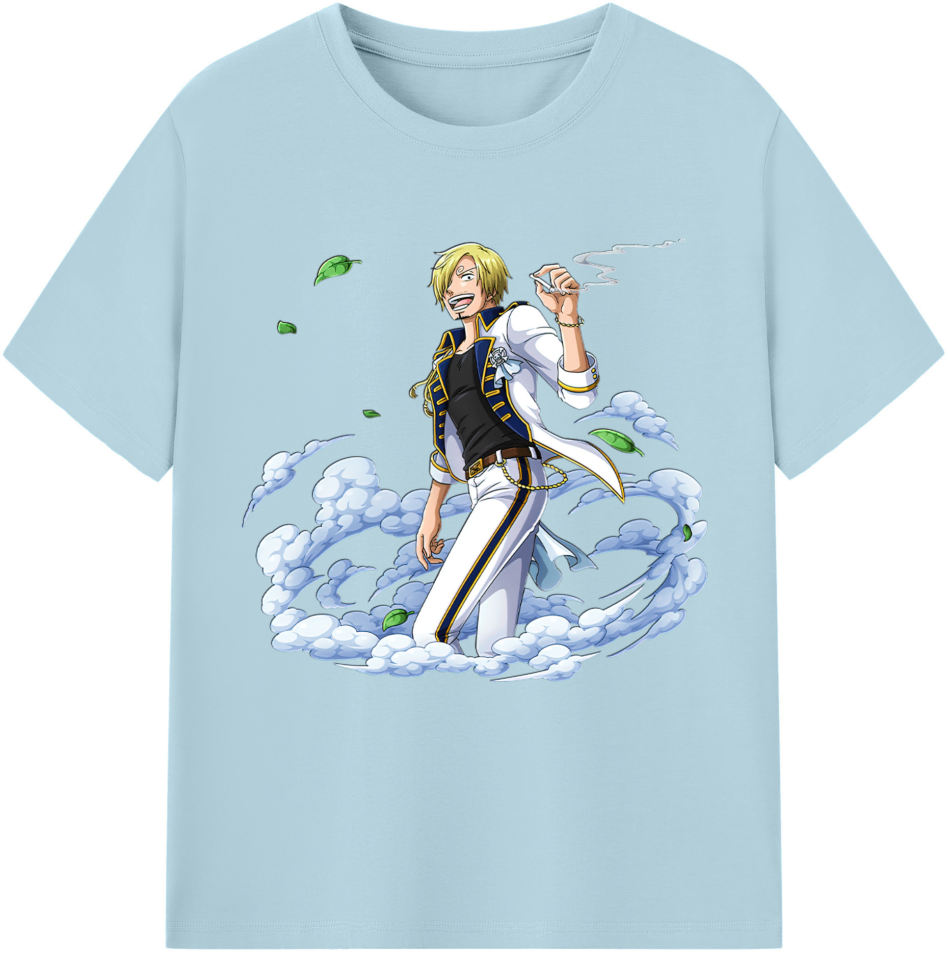 ワンピース サンジ ONE PIECE Sanji 綿100％半袖Tシャツ（フロントプリント）